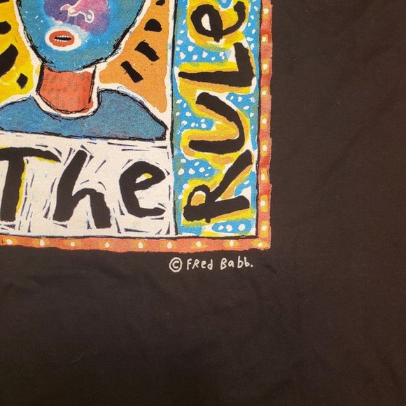 Fred Babb Vintage 90s Art Graphic T' - Picture 3 of 5